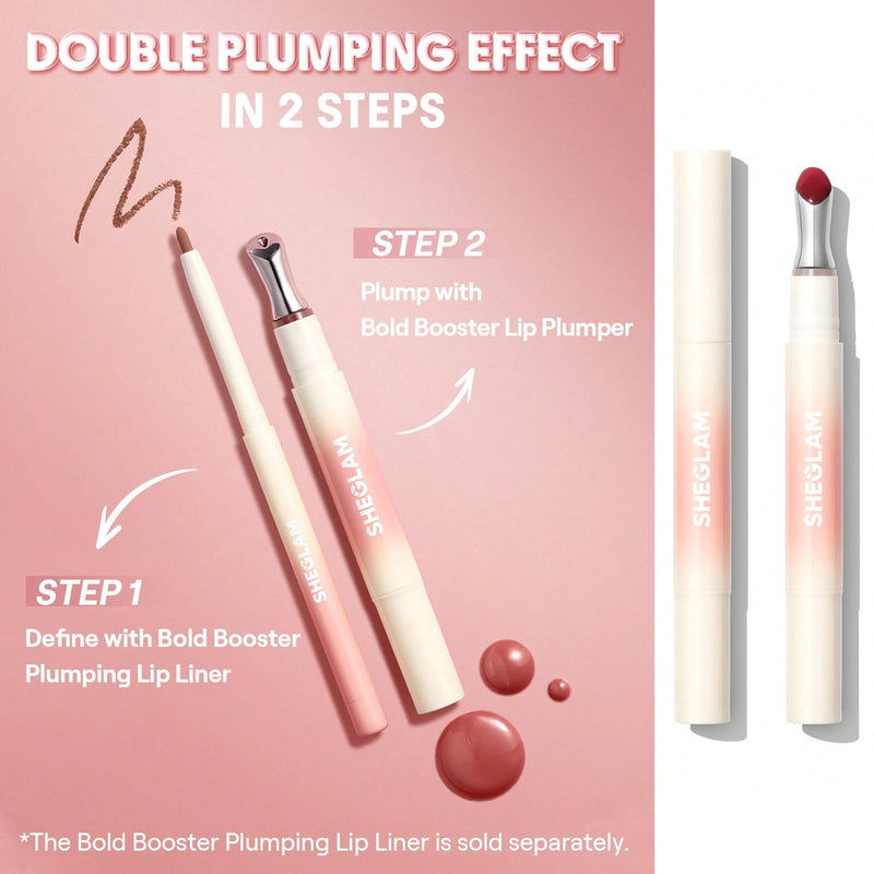 SHEGLAM Bold Booster Lip Plumper Cherry Gleam – Glossy Plumping Lip Gloss UAE - Lip Gloss - Lip booster lip gloss in UAE - Dayjour