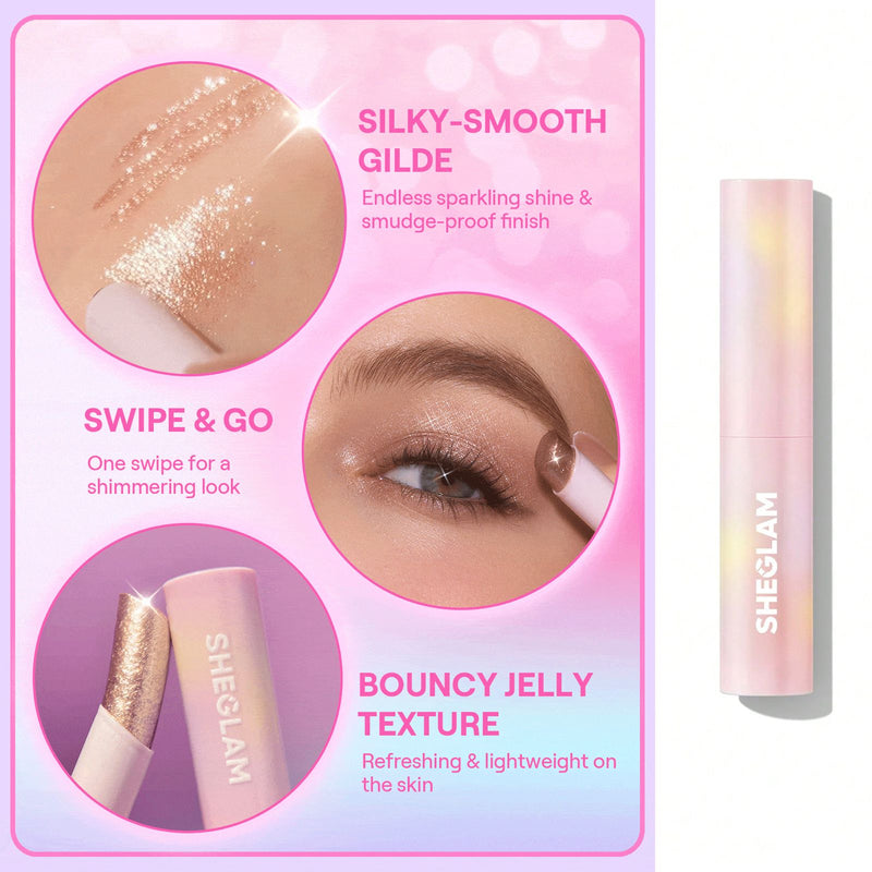 SHEGLAM Crystal Jelly Glaze Stick Champagne Gleam - Golden Radiance – Dayjour UAE - lip tint - cheek blush in Dubai - Dayjour - UAE