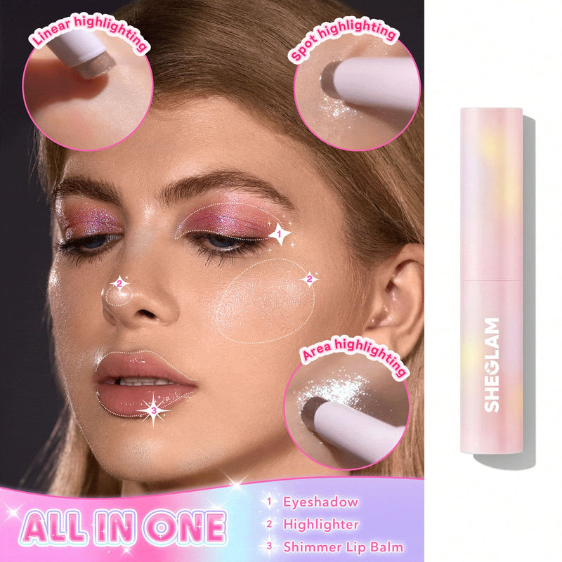 SHEGLAM Crystal Jelly Glaze Stick Rosy Gem - Shimmer Glow Highlight Stick - crystal shimmer - Crystal Jelly Glaze Stick Rosy Gem - Dayjour