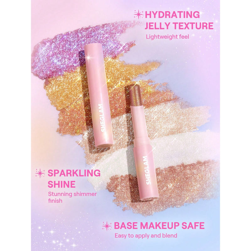 SHEGLAM Crystal Jelly Glaze Stick Rosy Gem - Shimmer Glow Highlight Stick - crystal shimmer - Crystal Jelly Glaze Stick Rosy Gem - Dayjour