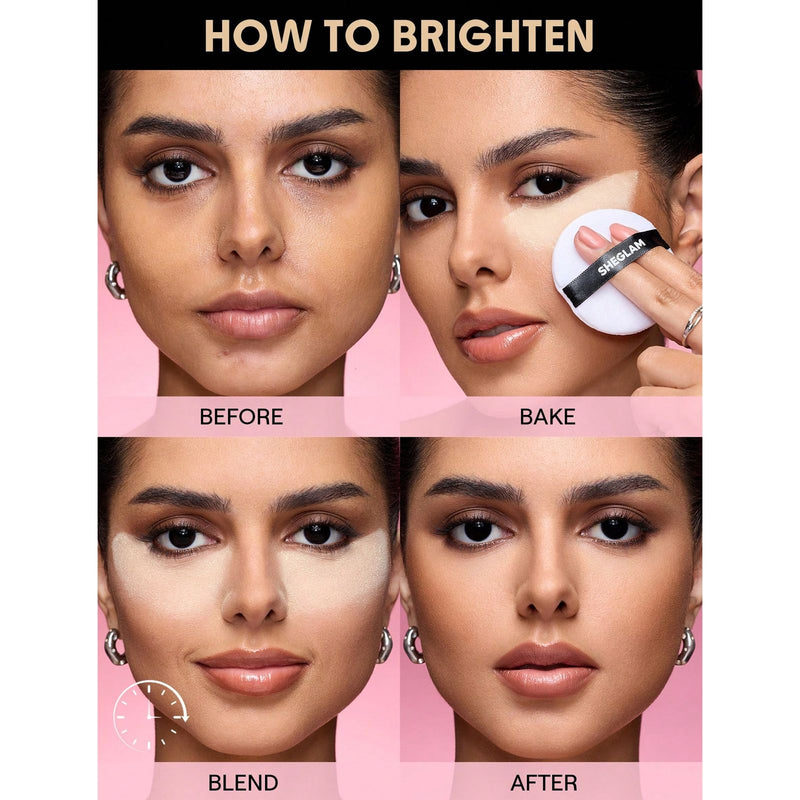 SHEGLAM Baked Glow Setting Powder Banana | Brightening Loose Setting Powder UAE - Compact powder - sheglam - UAE - Dayjour