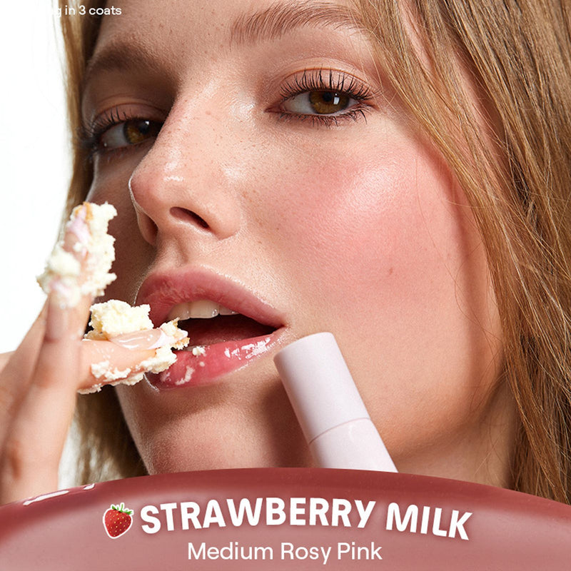 SHEGLAM Crystal Glaze Lip Gloss Strawberry Milk - Rosy Pink Shine UAE - strawberry lip gloss - sheglam - Dayjour UAE