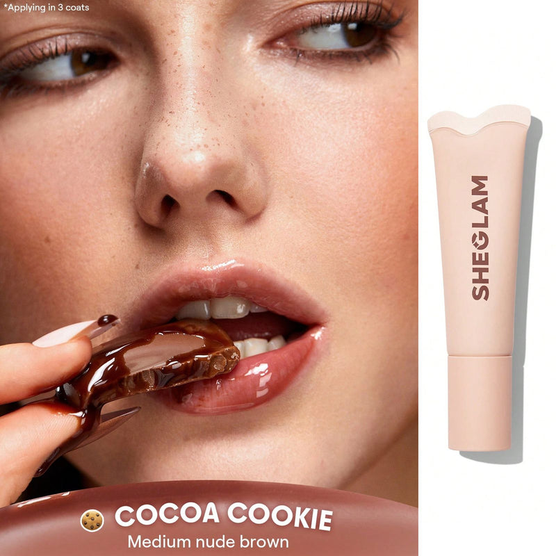 SHEGLAM Crystal Glaze Moisturizing Lip Gloss Cocoa Cookie - Nude Brown Gloss UAE - lip gloss - Dayjour UAE