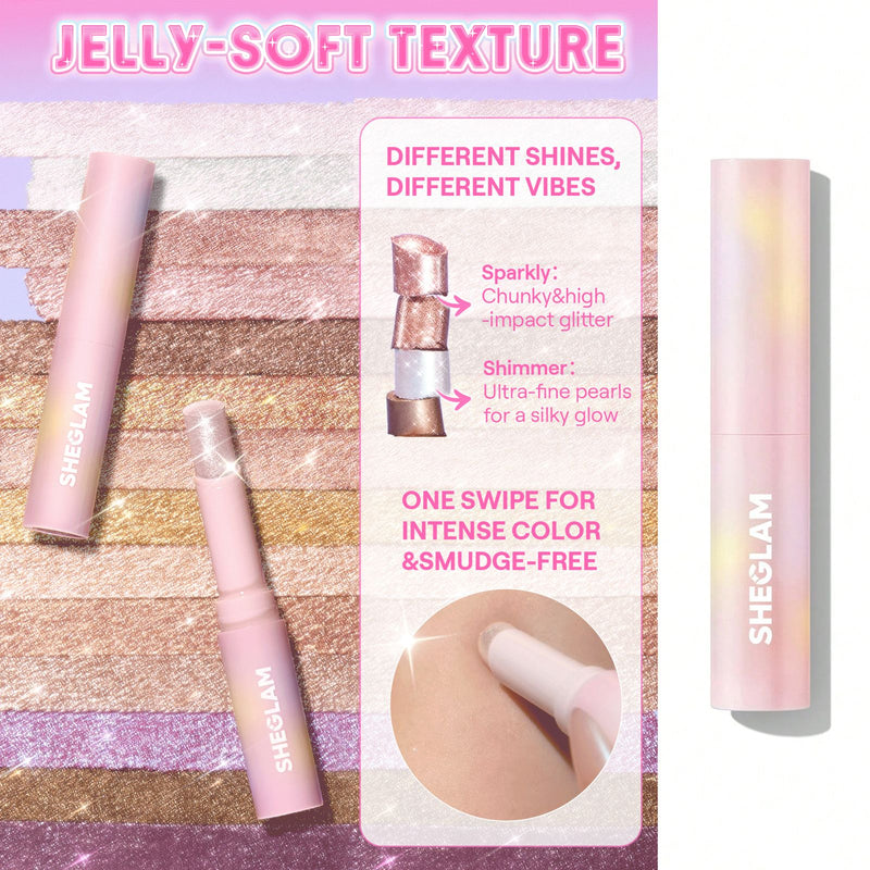 SHEGLAM Crystal Jelly Glaze Stick Peach Fuzz - Peach Shimmer Glow Stick UAE - Crystal Jelly Glaze Stick - Dayjour - UAE