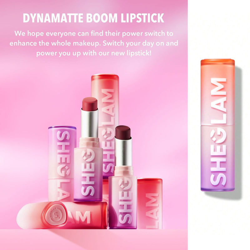SHEGLAM Dynamatte Boom Matte Lipstick Encore Energy shade at Al Basel Cosmetics UAE - Sheglam lipstick in UAE - Matte lipstick with smooth texture - Dayjour