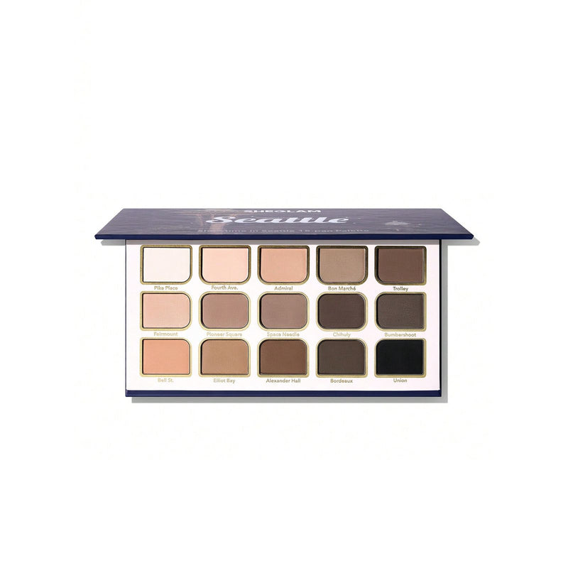 SHEGLAM Showtime In Seattle 15-Pan Eyeshadow Palette - Matte Neutral Eyeshadow Palette UAE - Blush palette - Dayjour - SHEGLAM blush in Abu Dhabi
