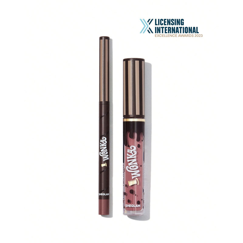 SHEGLAM Cocoa Kiss Lip Duo Cookies N Milk lip liner and gloss set - SHEGLAM lip duo UAE - Cocoa Kiss lip set - Cookies N Milk lip gloss UAE - lip liner and gloss set - nude lip combo UAE - chocolate lip gloss set - Dayjour UAE