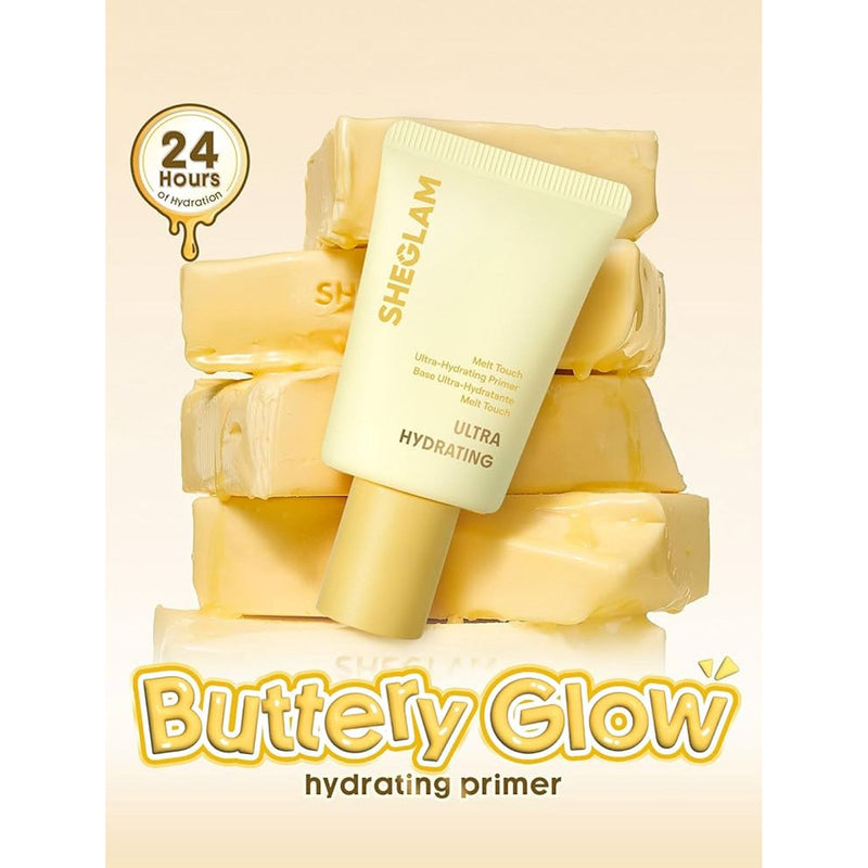 SHEGLAM Melt Touch Ultra Hydrating Primer skincare makeup base - SHEGLAM primer UAE - hydrating makeup primer UAE - glow base primer - skincare primer UAE - smooth makeup base - dewy primer UAE - makeup prep primer