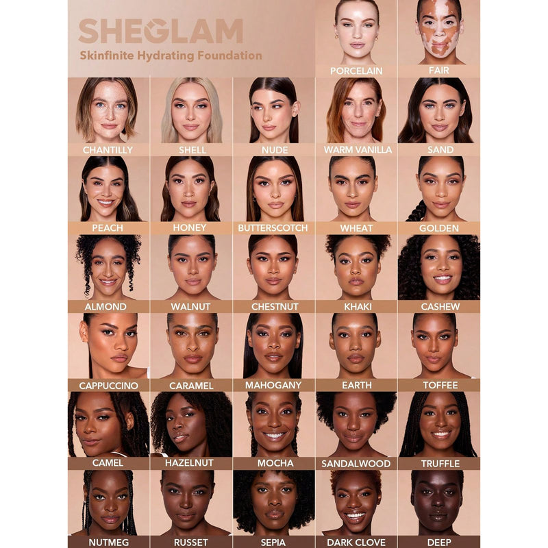 SHEGLAM Skinfinite Hydrating Foundation - Liquid foundation by Sheglam - Foundation for face in UAE - Sheglam UAE - Dayjour - Makeup products online
