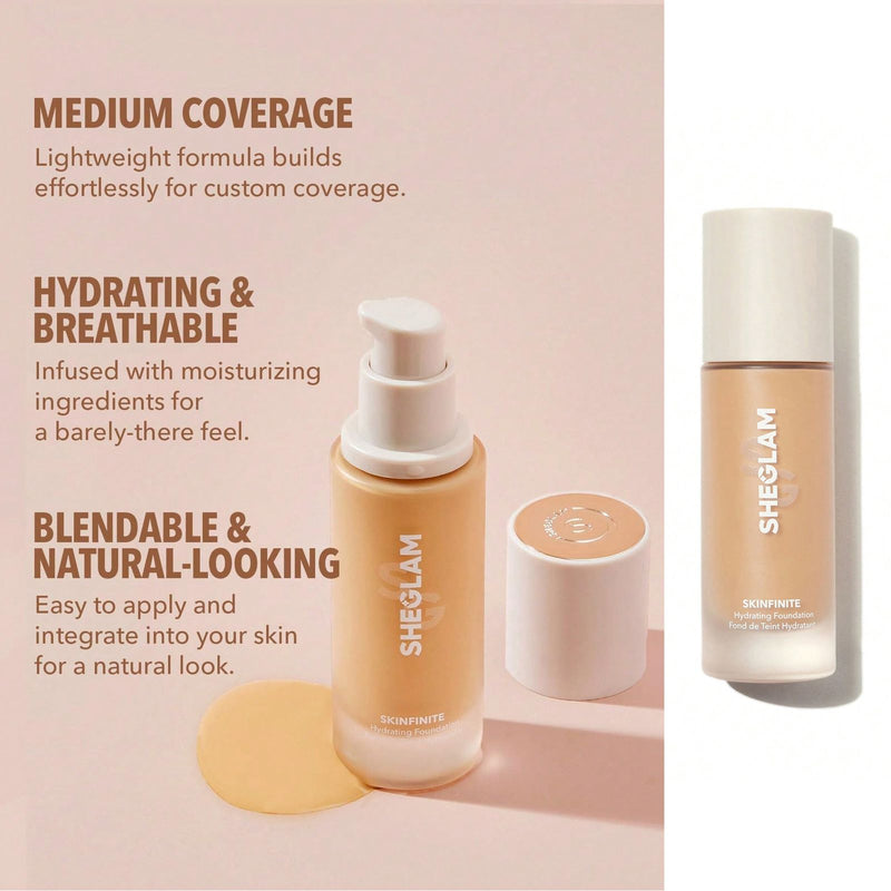 SHEGLAM Skinfinite Hydrating Foundation - Liquid foundation by Sheglam - Foundation for face in UAE - Sheglam UAE - Dayjour - Makeup products online