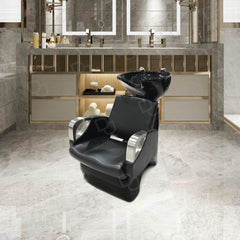 Salon Hair Washing Chair Black Matte