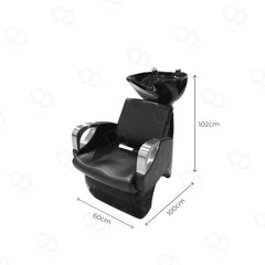 Salon Hair Washing Chair Black Matte