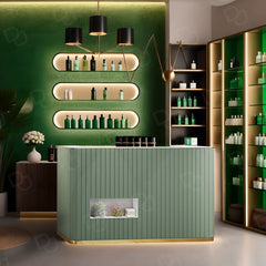 Salon Reception Desk Green Medium - dayjour