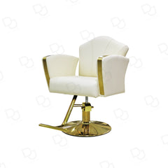 Salon Styling Chair Cream and Gold - dayjour