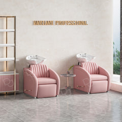 Salon Hair Washing Shampoo Chair Pink - shampoo chair - dayjour