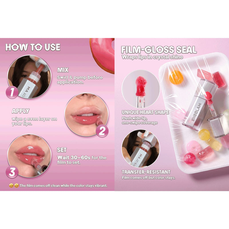 SHEGLAM High Key Glass Lock Air Gloss – Mirror Shine Lip Gloss UAE - Lip gloss UAE - lip contour - sheglam UAE - Dayjour