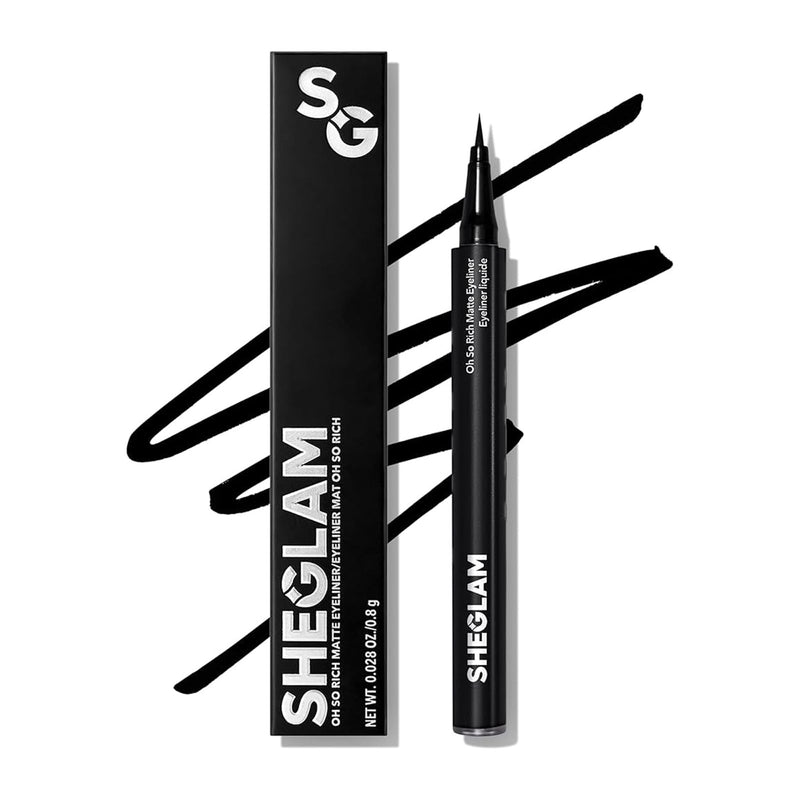 SHEGLAM Oh So Rich Matte Eyeliner Black - Waterproof Liquid Eyeliner UAE - matte black liquid eyeliner - fragrance-free eyeliner - sheglam eyeliner - Dayjour UAE