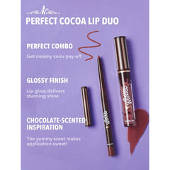 SHEGLAM Cocoa Kiss Lip Duo Cookies N Milk lip liner and gloss set - SHEGLAM lip duo UAE - Cocoa Kiss lip set - Cookies N Milk lip gloss UAE - lip liner and gloss set - nude lip combo UAE - chocolate lip gloss set - Dayjour UAE