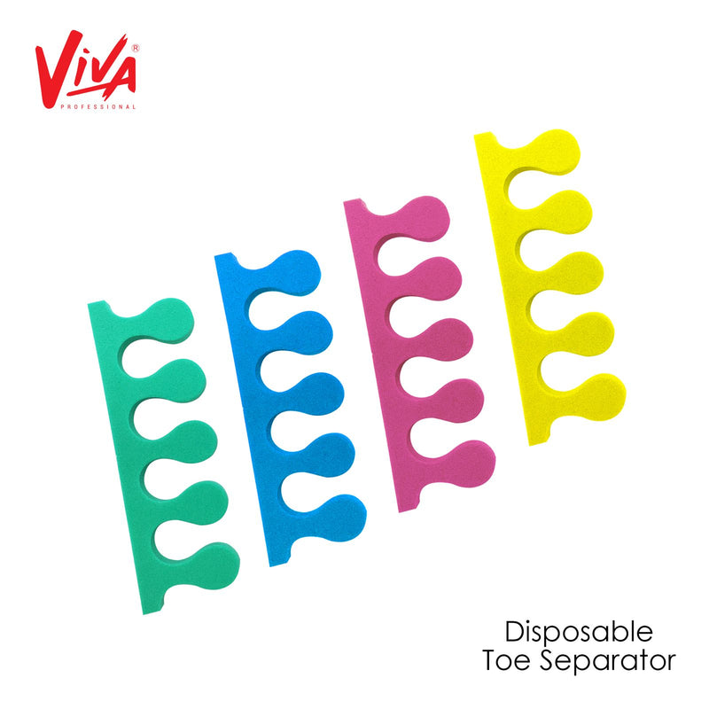 Soft Sponge Finger Toe Separator 100 Pair Pack Random color - toe seperator - dayjour