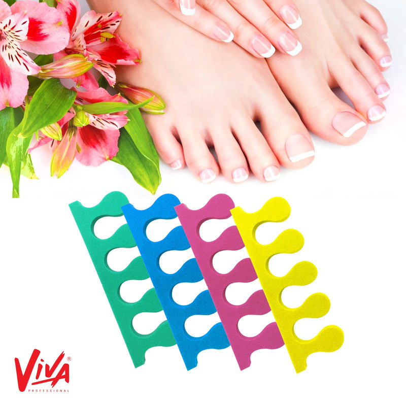 Soft Sponge Finger Toe Separator 100 Pair Pack Random color - toe seperator - dayjour