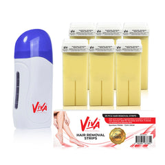 Viva Professional Roll On Body Wax Kit for Hair Removal-body wax- salon- spa- wax kit- skin care- body care- dayjour- Dubai