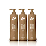 Viva Brazilian Protein Professional Hair Treatment Kit for Hair Straightening and Smoothening  3x750ml - dayjour