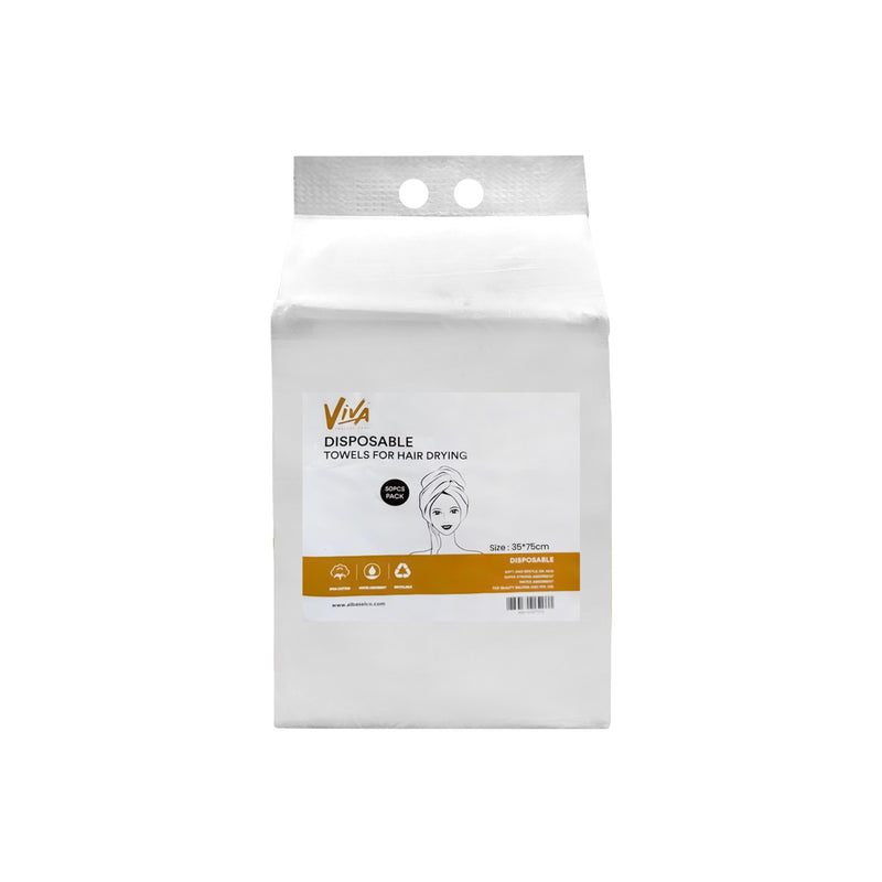 Viva Disposable Towels For Hair Drying 50pcs Pack