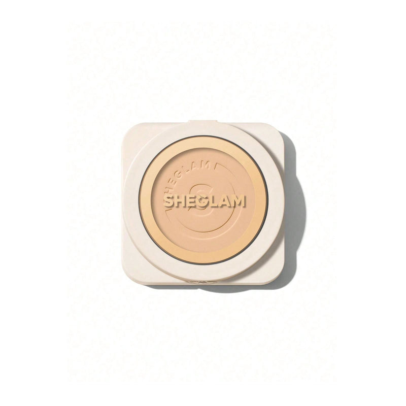 SHEGLAM Skin Focus High Coverage Powder Foundation – Porcelain - SHEGLAM Porcelain foundation UAE - powder foundation Porcelain - matte compact powder - full coverage powder foundation - lightweight face powder UAE - SHEGLAM makeup UAE - oil control foundation - pressed powder foundation - Dayjour cosmetics