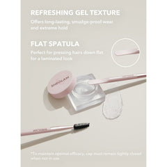 SHEGLAM Set Me Up Brow Hold Crystal Clear brow gel applicator - SHEGLAM brow gel UAE - clear brow gel - eyebrow hold gel UAE - laminated brow look - long lasting brow gel - SHEGLAM eyebrow makeup - Dayjour