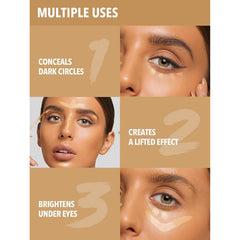 SHEGLAM Like Magic 12HR Concealer – Sand - SHEGLAM Like Magic 12HR Full Coverage Concealer Sand applicator - Dayjour - Sand concealer shade - full coverage concealer UAE - matte concealer long wear - under eye concealer UAE