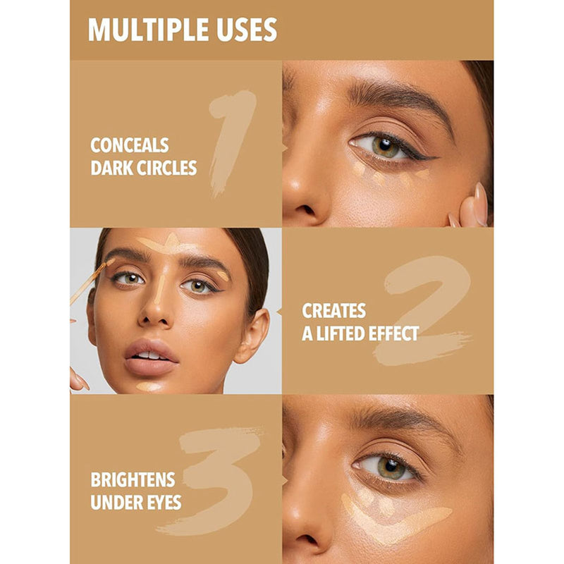SHEGLAM Like Magic 12HR Concealer – Sand - SHEGLAM Like Magic 12HR Full Coverage Concealer Sand applicator - Dayjour - Sand concealer shade - full coverage concealer UAE - matte concealer long wear - under eye concealer UAE