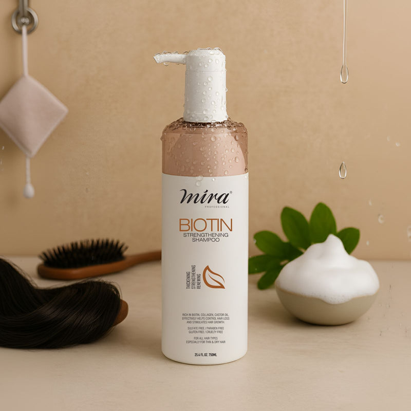 Mira Biotin Strengthening Shampoo 750ml | Anti-Hair Fall Shampoo - Anti hair fall shampoo in UAE - Dayjour