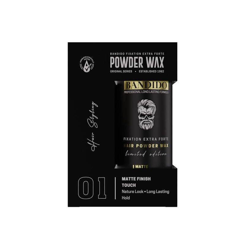Bandido Matte Hair Powder Wax 32g – Volume & Texture with Extra Strong Fixation - Bandido air styling powder - Strong hold hair styling powder in UAE - Powder wax in Dubai - Dayjour - UAE