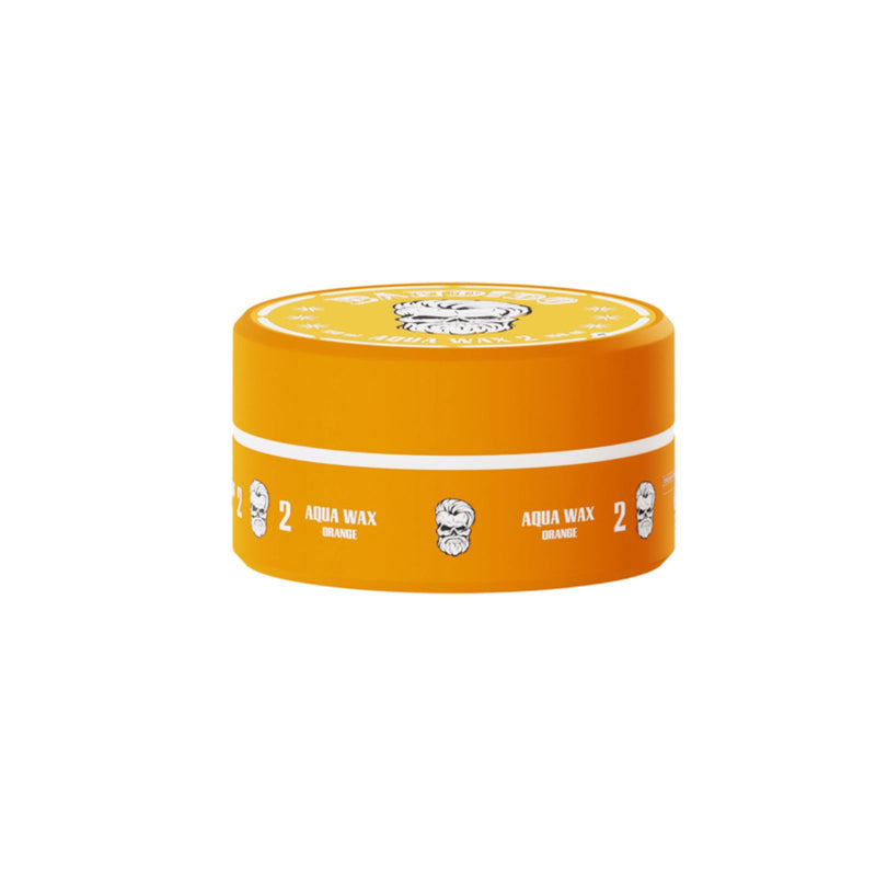 Bandido No. 2 Orange Aqua Hair Wax 150ml for men's hair styling - Bandido No 2 Orange Wax - Bandido Aqua Hair Wax - Orange Aqua Wax 150ml - Bandido Styling Wax - Men's Hair Styling Products - Hair Wax for Men UAE - Shiny Hair Wax - Water-Based Styling Wax - Barber Wax UAE - Professional Hair Wax