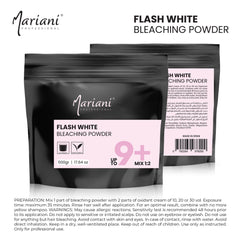 Mariani Professional Flash White Hair Bleach Powder 500g (9+ Levels Lift) - Hair bleaching powder - Mariani Professional Flash White Bleaching Powder 500g 9+ level lift hair bleach pack - Dayjour - UAE