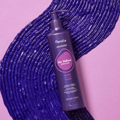 Fanola Wonder No Yellow Extra Care Mask 350ml – Vegan anti-yellow hair mask for blonde, bleached and grey hair, enriched with antioxidants for soft, shiny results - Dayjour