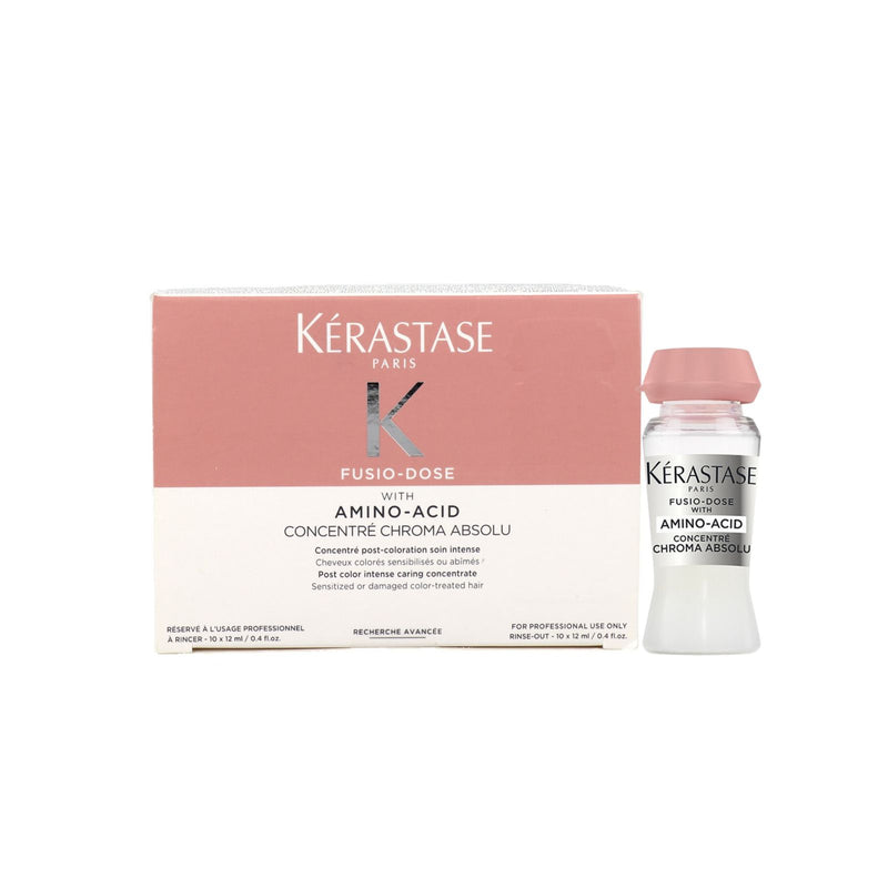 Kérastase Fusio-Dose Concentré Chroma Absolu – Post-color caring treatment for sensitized or damaged hair, 10 x 12ml vials - Dayjour - Kerastase UAE - Fusio dose for color treated hair - Fusio dose in UAE - Kerastase