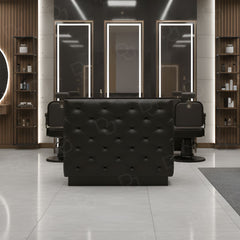 Reception Salon Counter Desk Black High Quality - Salon reception counter - Office reception desk - Dayjour - UAE