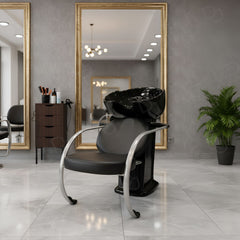 Salon Hair washing Spa Shampoo Chair Black - Hair washing chair - Dayjour - UAE