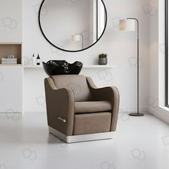 Salon Hair Washing Chair Old Brown - shampoo chair - dayjour