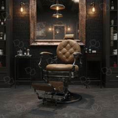 Barber Hair Cutting Chair Old Brown for Salon - Dayjour - Gents salon hair cutting chair