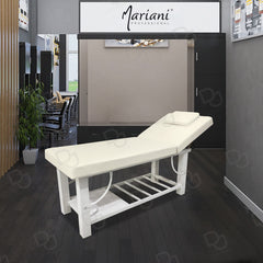 Comfortable white salon treatment bed for massage, facial, and waxing - Dayjour - UAE
