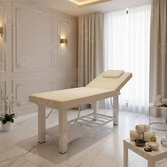 Spa Massage Waxing Bed White - Massage bed - Clicical bed in UAE - Massage bed for Spa in UAE - Dayjour