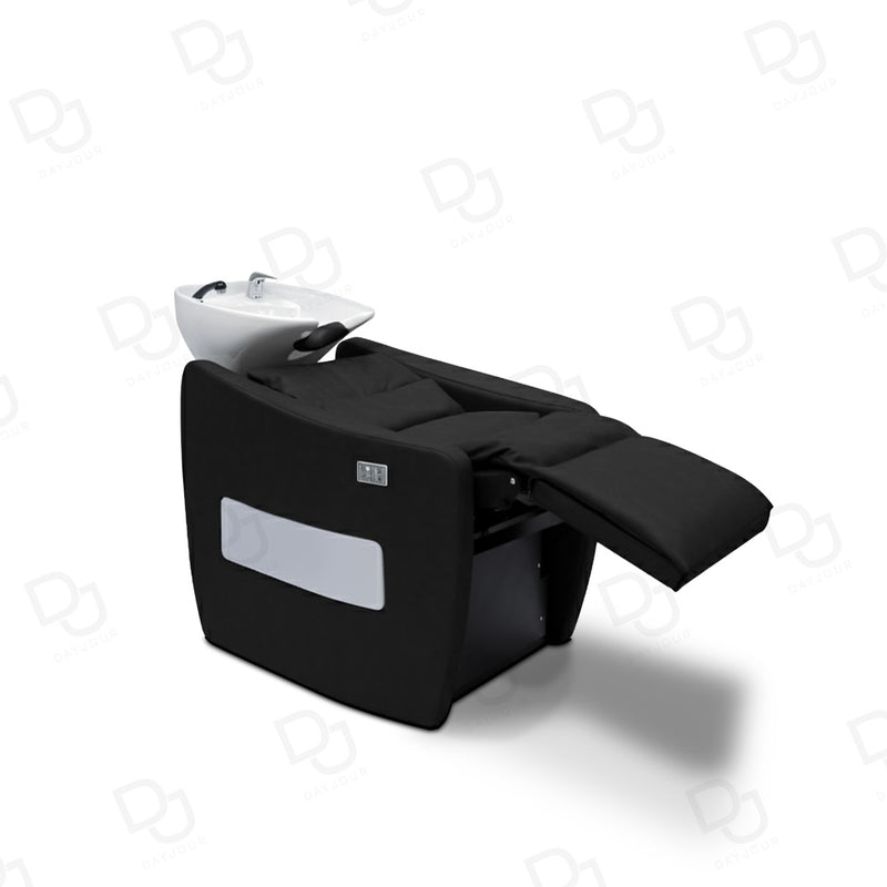 Electric Hair Washing Shampoo chair with Light and Massage for Salon & Spa Black - Dayjour