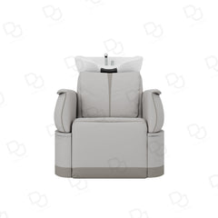 Grey Electric Reclining Hair Wash Chair for Salon & Spa with Movable Footrest - Dayjour - UAE