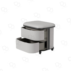 Grey Salon & Spa Pedicure Stool with 2-Tier Storage Shelves - Dayjour - UAE