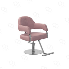 Oslo Pink Ladies Styling Chair – Adjustable Salon Chair with Footrest - Ladies styling chair - Pink ladies salon furniture UAE - Dayjour - UAE