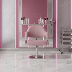 Oslo Pink Ladies Styling Chair – Adjustable Salon Chair with Footrest - Ladies styling chair - Pink ladies salon furniture UAE - Dayjour - UAE