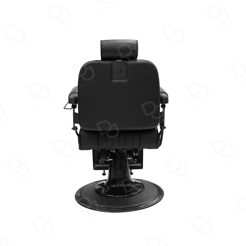 Diamond-stitched upholstery and cushioned seating of Dayjour luxury barber chair