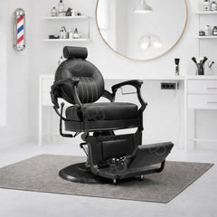 Luxury Professional Barber Chair – Hydraulic Lift with Adjustable Headrest and Reclining - Barber chair in UAE - Black salon chair in Dubai - Premium salon chair - Dayjour